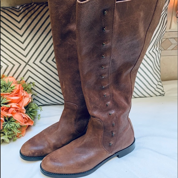 Cole Haan Brown Leather Riding Boots - Picture 16 of 16